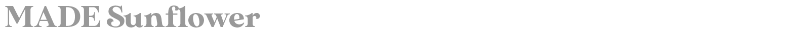 MADE Sunflower font preview